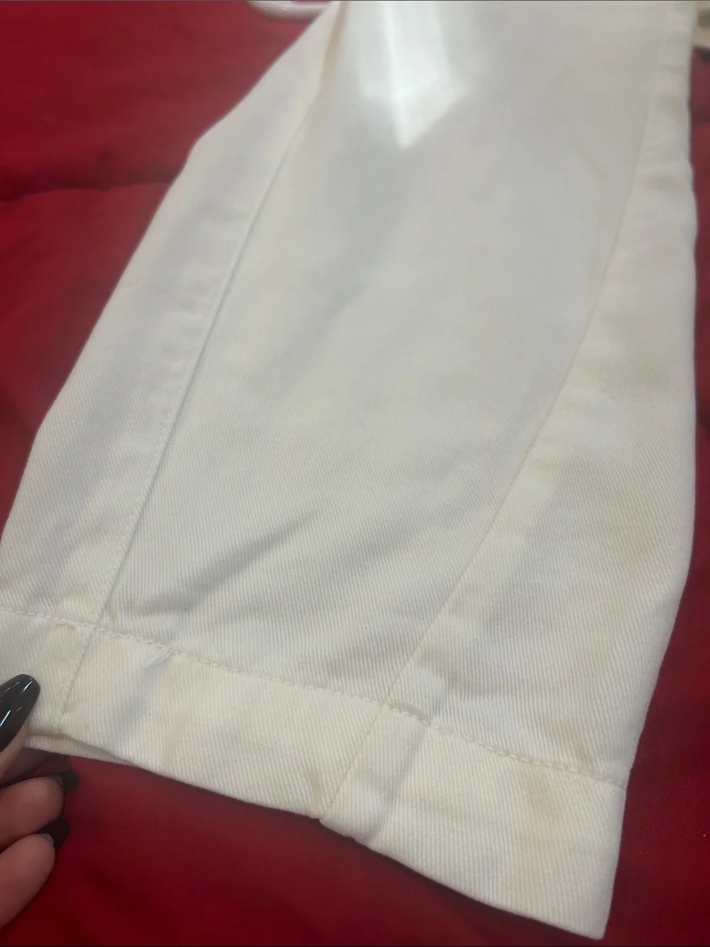 by Anthropologie Pleated Trouser Cream Lyocell Cropped Straight Leg Pants Sz 26